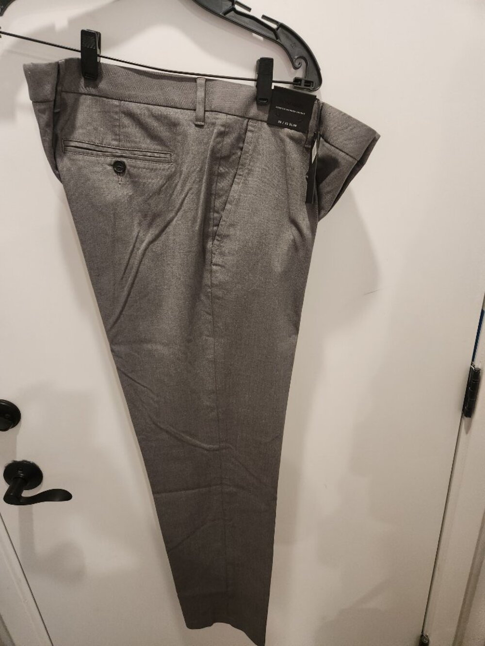 NWT Bonobos Stretch Washed Chinos 35/32 Slim Fit Grey Graphites
